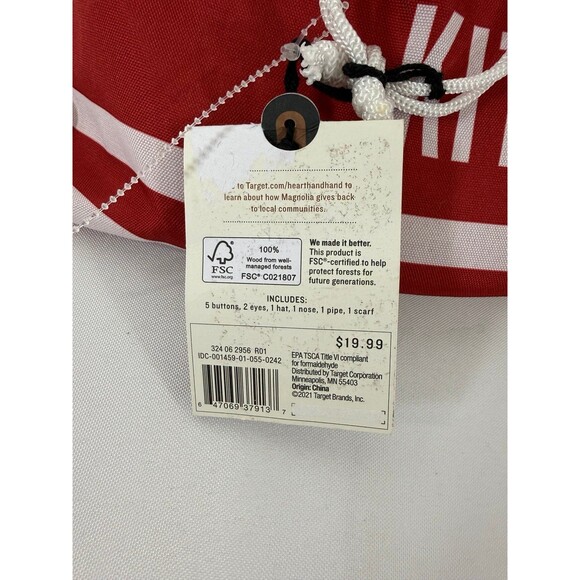 Hearth & Hand Snowman in a Bag Kit NEW! Winter Snow Fun - Picture 3 of 3